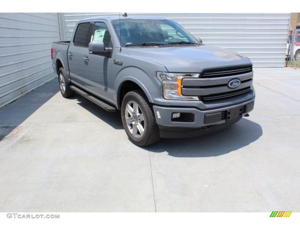 2019 F150 Lariat SuperCrew 4x4 - Abyss Gray / Black photo #2