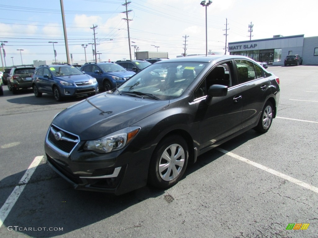 2016 Impreza 2.0i 4-door - Dark Gray Metallic / Black photo #2
