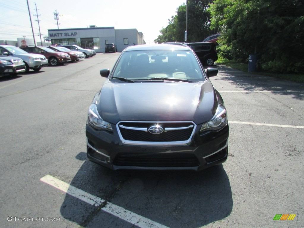 2016 Impreza 2.0i 4-door - Dark Gray Metallic / Black photo #3