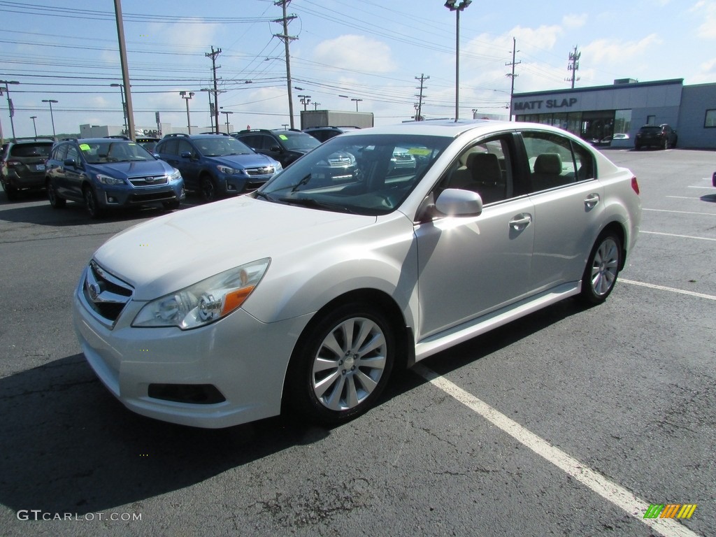 2011 Legacy 2.5i Limited - Satin White Pearl / Warm Ivory photo #2