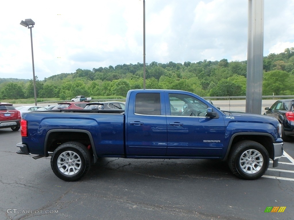 Stone Blue Metallic 2019 GMC Sierra 1500 Limited SLE Double Cab 4WD Exterior Photo #134281333