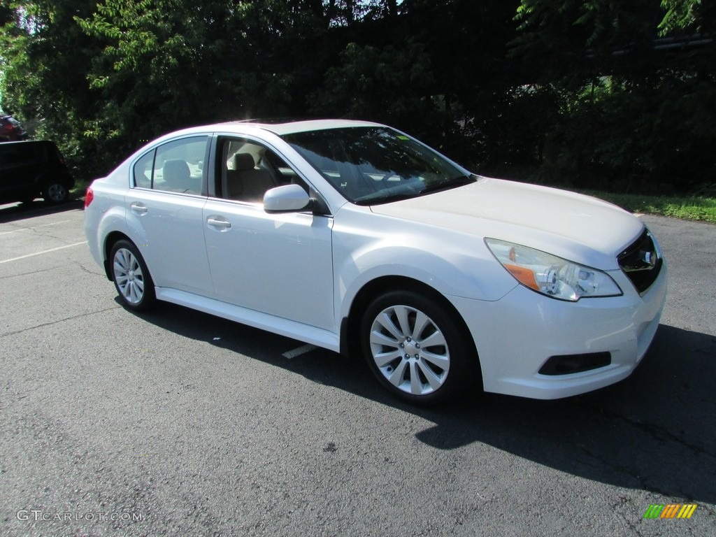 2011 Legacy 2.5i Limited - Satin White Pearl / Warm Ivory photo #4