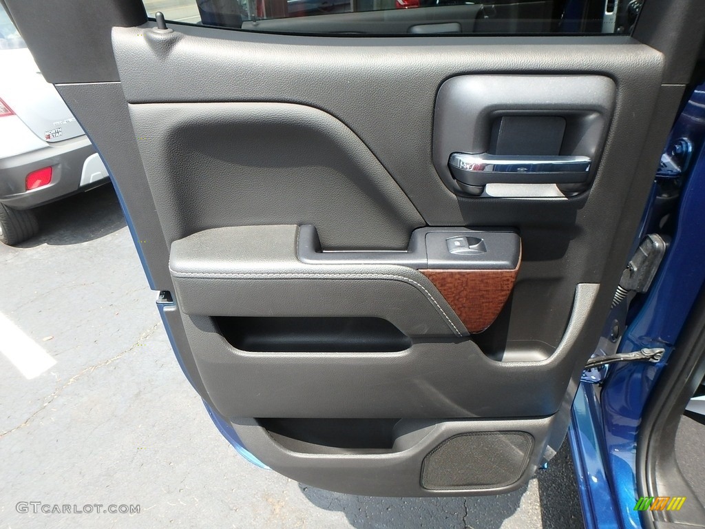 2019 GMC Sierra 1500 Limited SLE Double Cab 4WD Jet Black Door Panel Photo #134281750