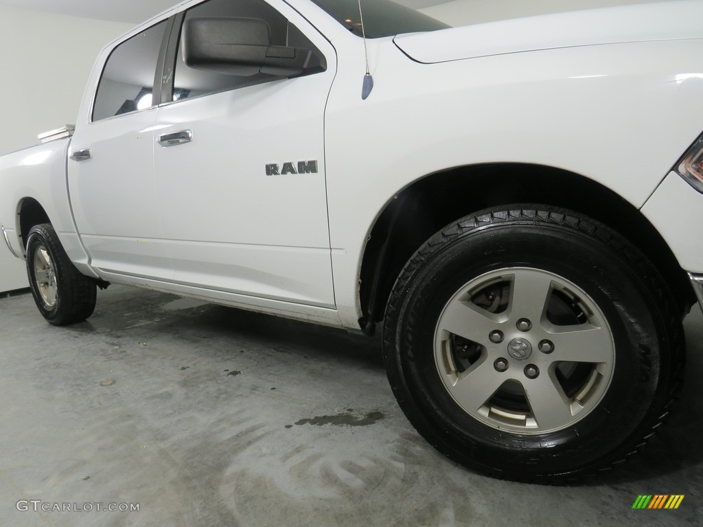 2010 Ram 1500 SLT Crew Cab 4x4 - Stone White / Dark Slate/Medium Graystone photo #3