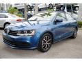 2017 Silk Blue Metallic Volkswagen Jetta SE  photo #5