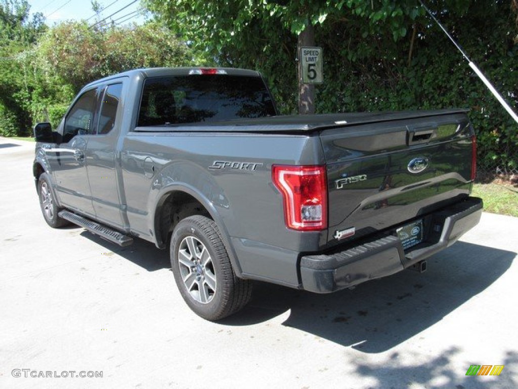 2016 F150 XLT SuperCab - Lithium Gray / Medium Earth Gray photo #2