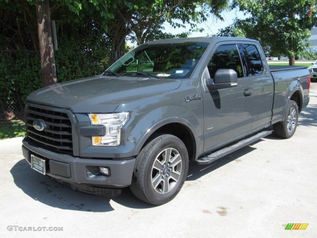 2016 F150 XLT SuperCab - Lithium Gray / Medium Earth Gray photo #12