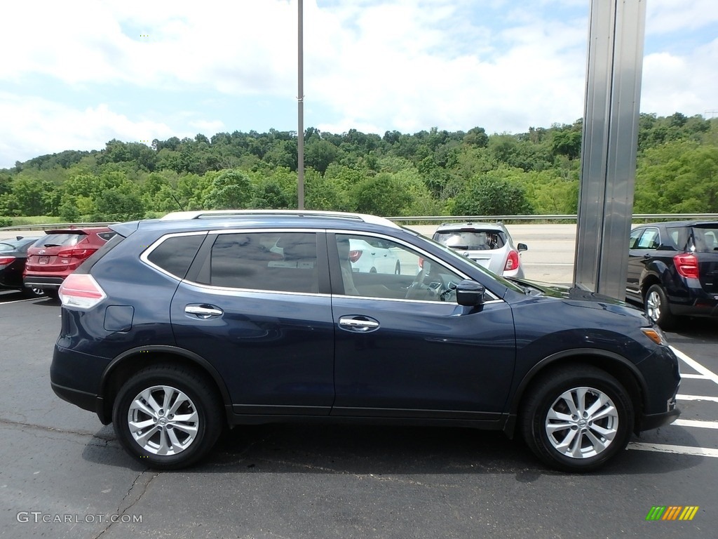 2015 Rogue SV AWD - Arctic Blue Metallic / Almond photo #5