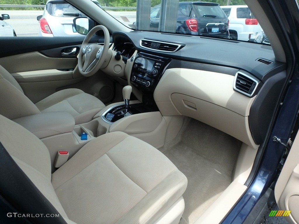 2015 Rogue SV AWD - Arctic Blue Metallic / Almond photo #6
