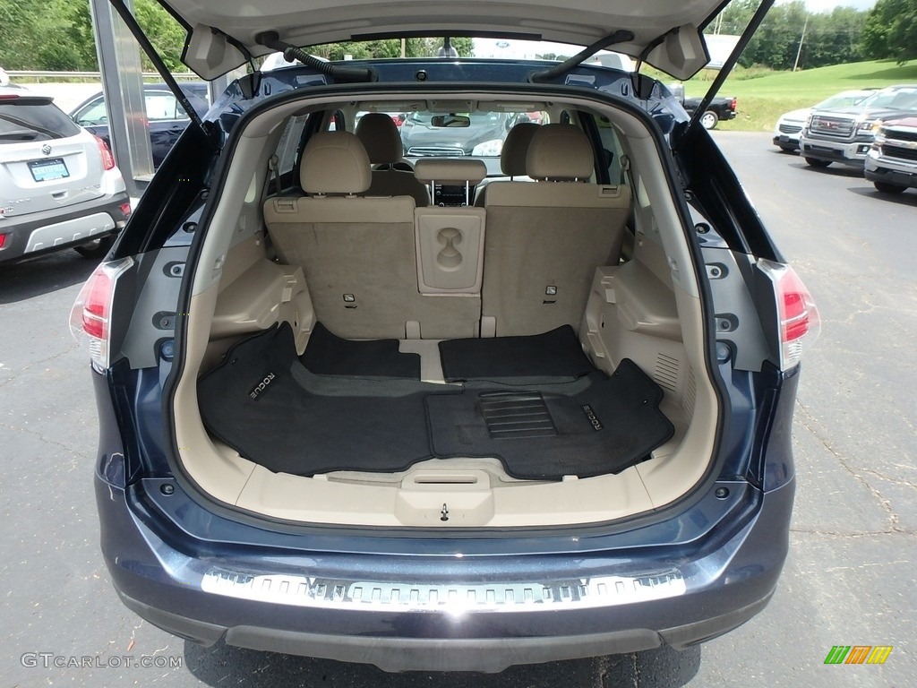 2015 Rogue SV AWD - Arctic Blue Metallic / Almond photo #11