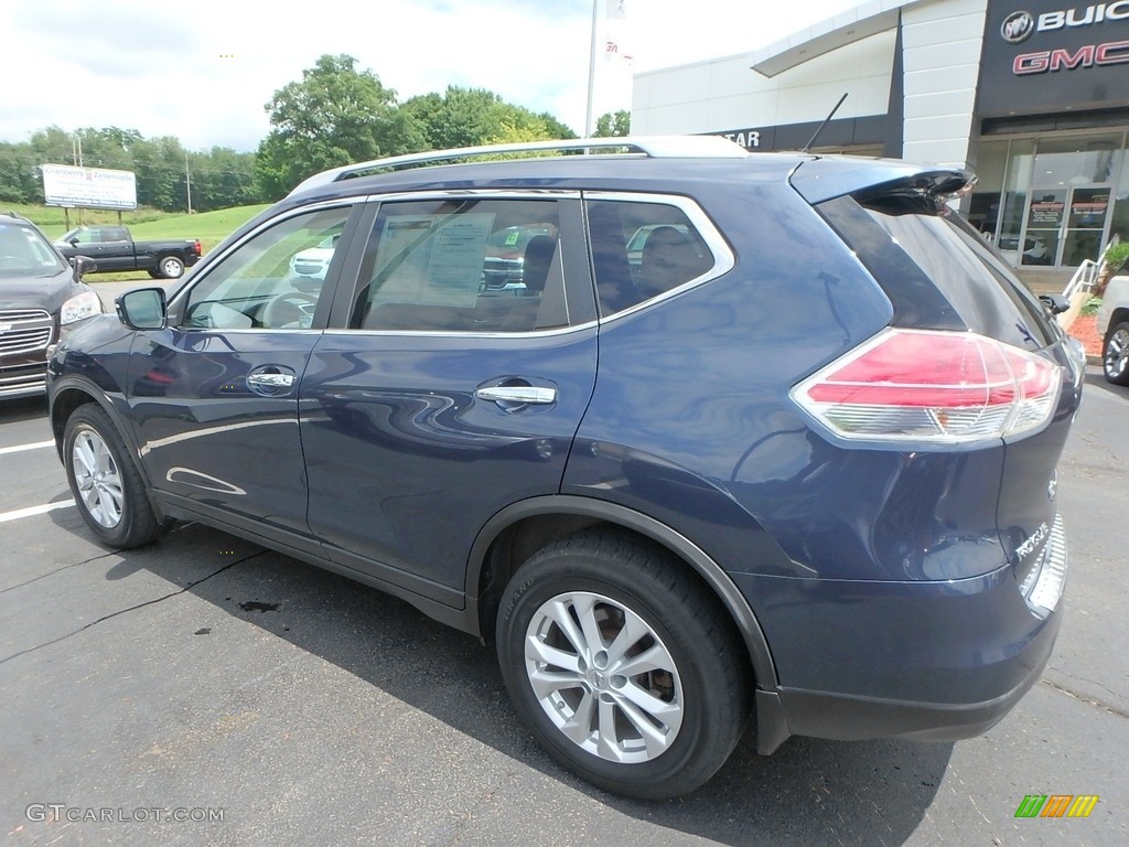 2015 Rogue SV AWD - Arctic Blue Metallic / Almond photo #12