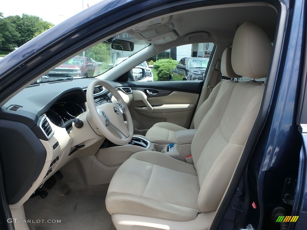 2015 Rogue SV AWD - Arctic Blue Metallic / Almond photo #15