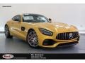 2020 AMG Solarbeam Yellow Metallic Mercedes-Benz AMG GT C Coupe  photo #1