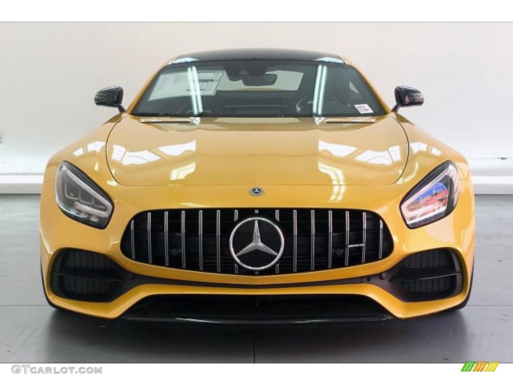 2020 AMG GT C Coupe - AMG Solarbeam Yellow Metallic / Black photo #2