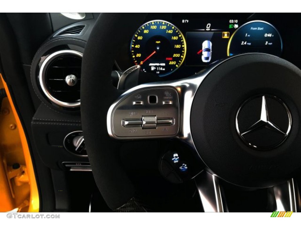 2020 AMG GT C Coupe - AMG Solarbeam Yellow Metallic / Black photo #16