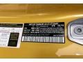  2020 AMG GT C Coupe AMG Solarbeam Yellow Metallic Color Code 278