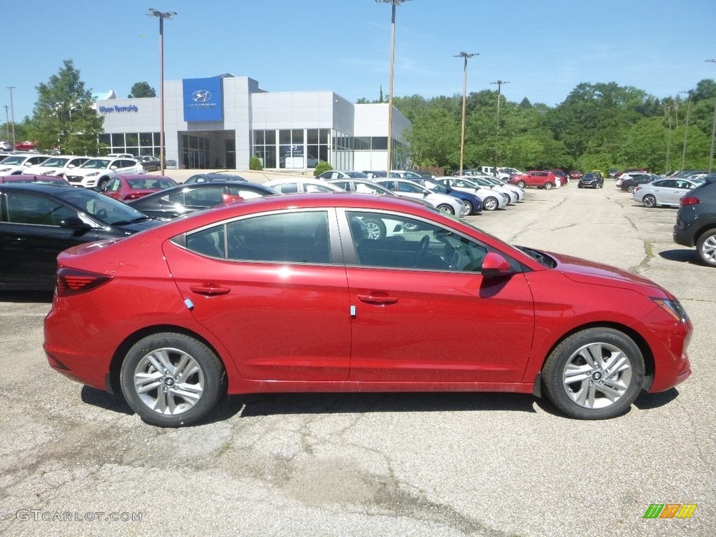 2019 Elantra SEL - Scarlet Red / Gray photo #1