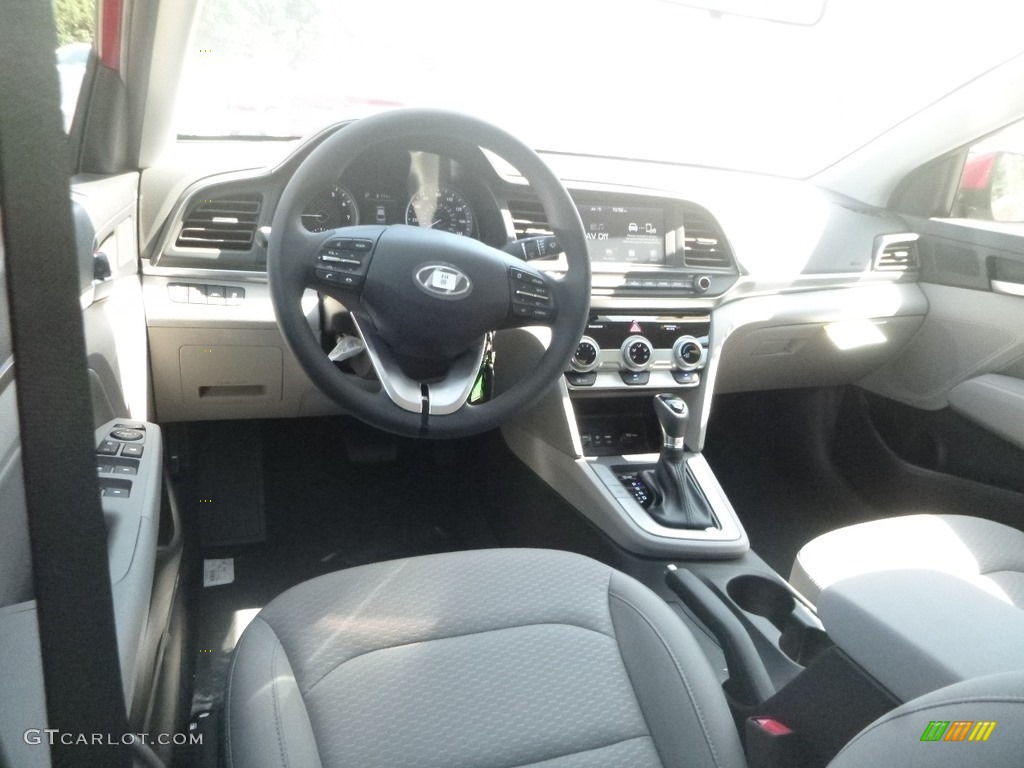 2019 Elantra SEL - Scarlet Red / Gray photo #10