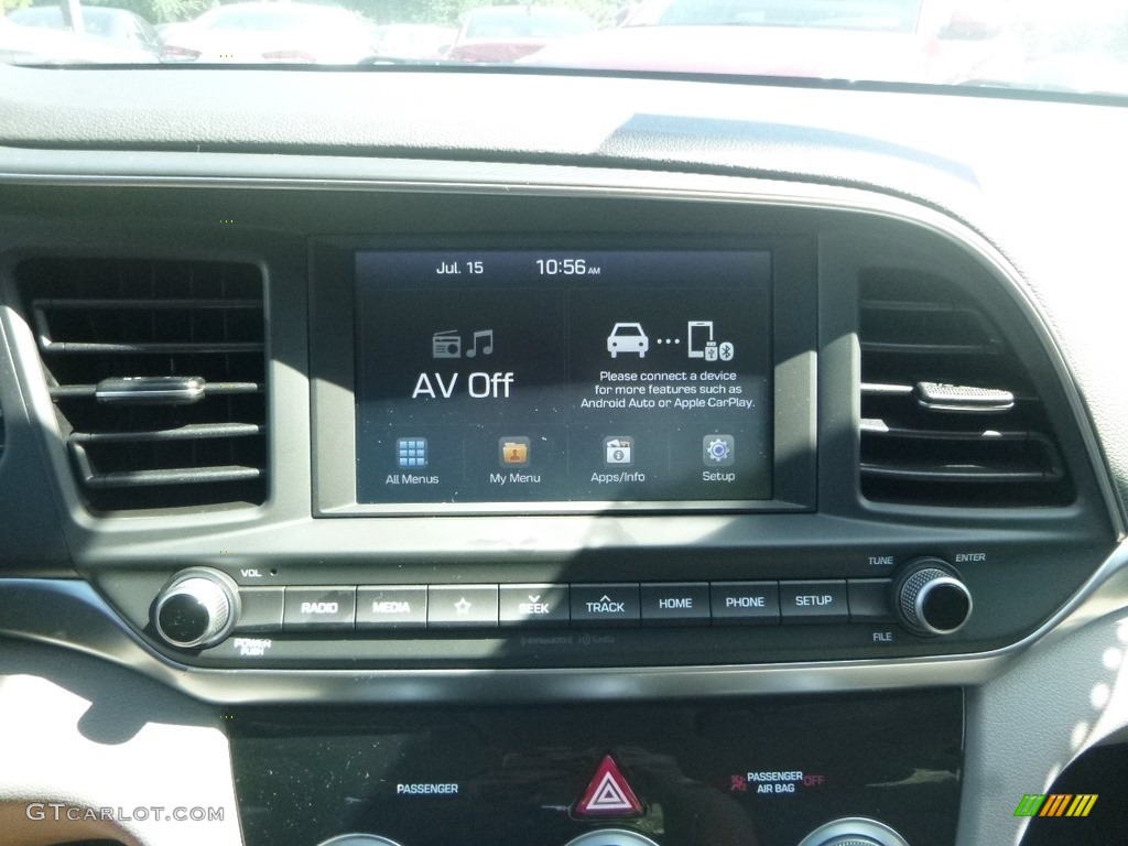 2019 Elantra SEL - Scarlet Red / Gray photo #14