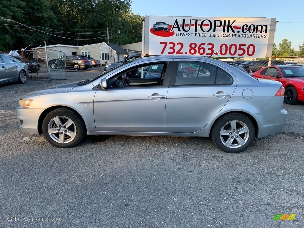 2008 Lancer ES - Apex Silver Metallic / Black photo #3