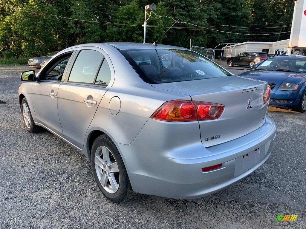 2008 Lancer ES - Apex Silver Metallic / Black photo #4