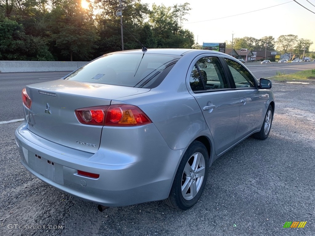 2008 Lancer ES - Apex Silver Metallic / Black photo #6