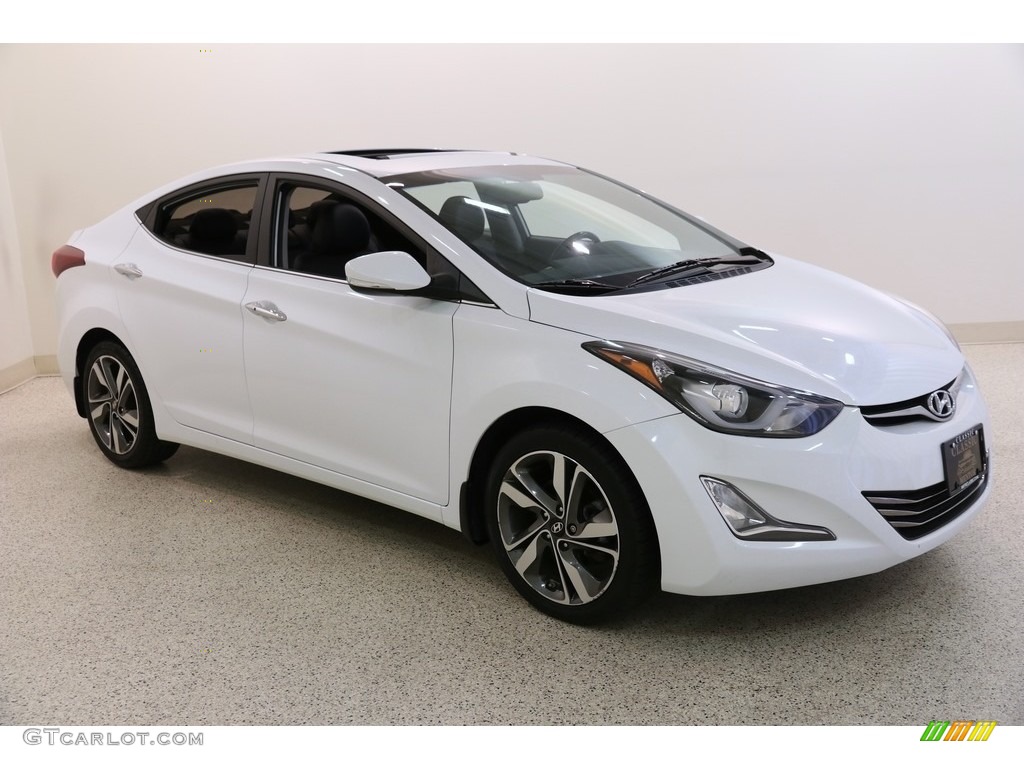2016 Elantra Limited - White / Black photo #1