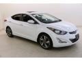 White 2016 Hyundai Elantra Limited