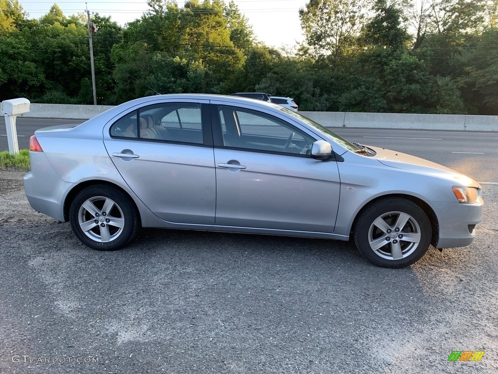 2008 Lancer ES - Apex Silver Metallic / Black photo #7