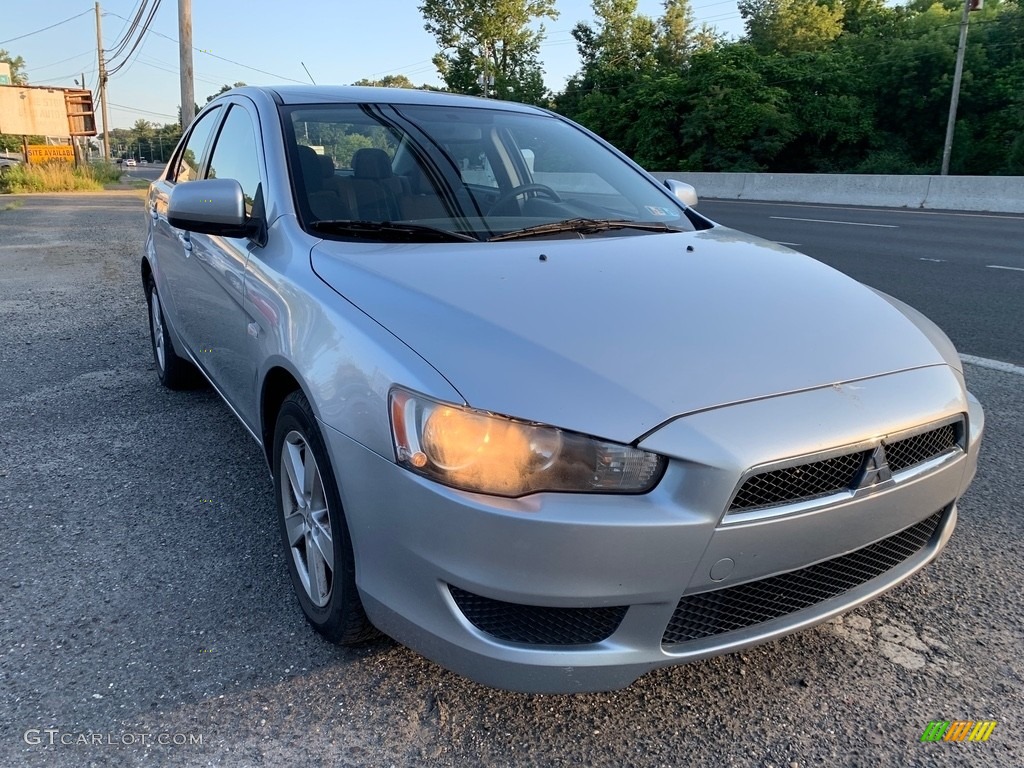 2008 Lancer ES - Apex Silver Metallic / Black photo #8