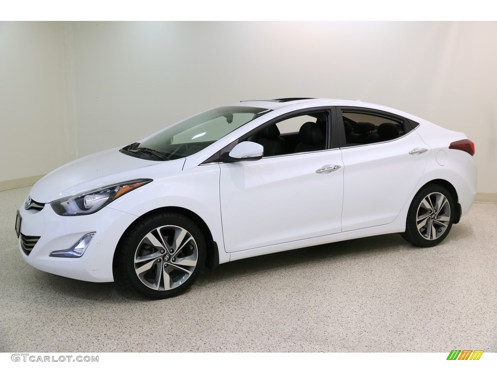 2016 Elantra Limited - White / Black photo #3