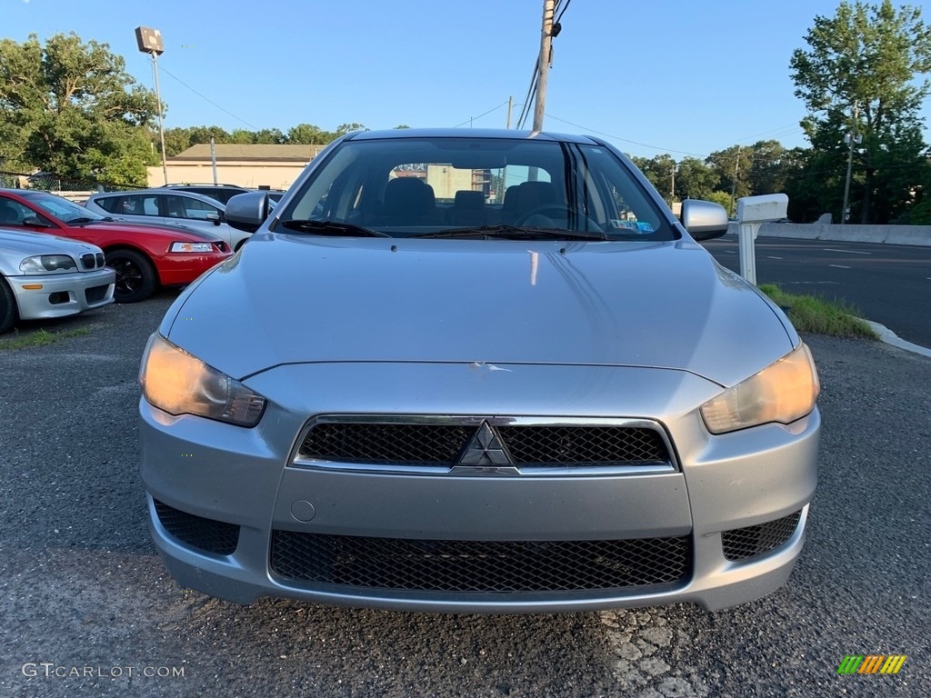 2008 Lancer ES - Apex Silver Metallic / Black photo #10