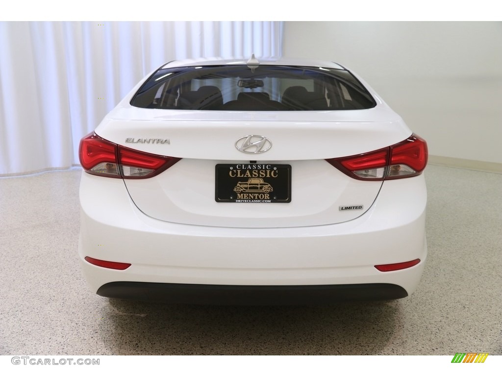 2016 Elantra Limited - White / Black photo #20