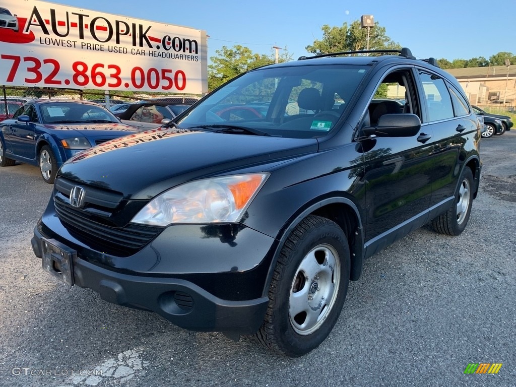 2008 CR-V LX - Nighthawk Black Pearl / Gray photo #3