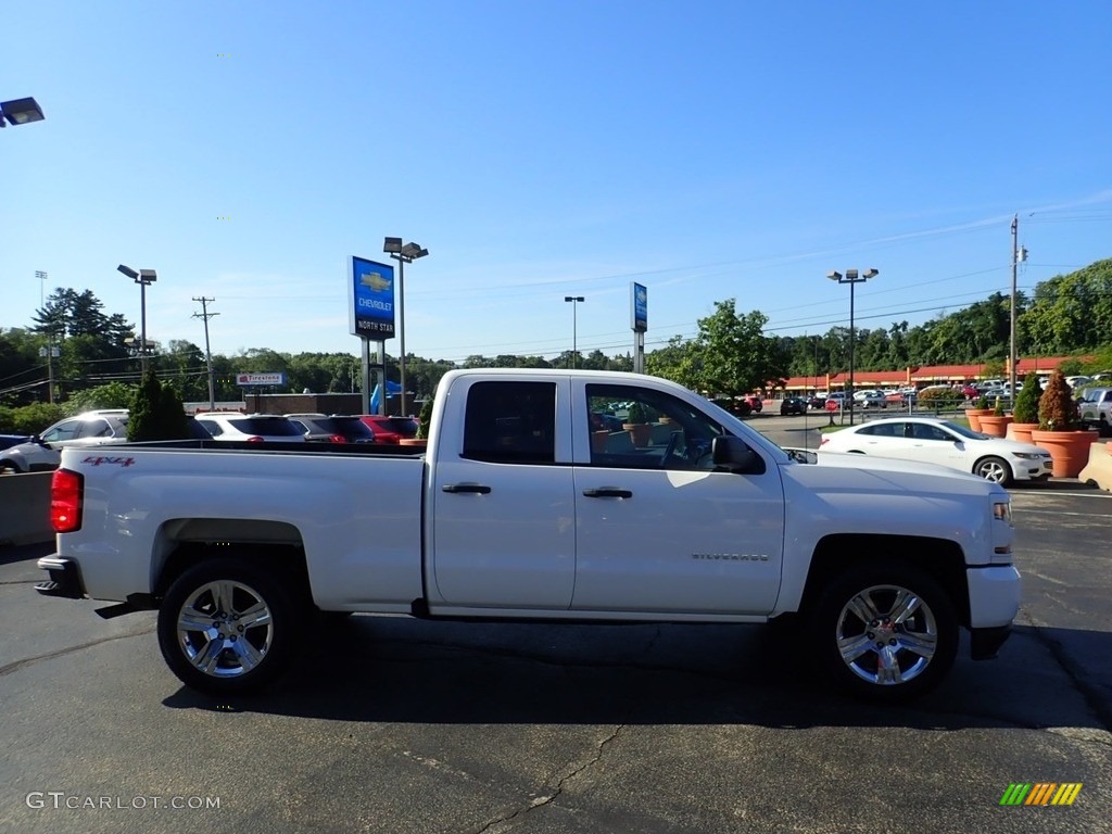 2017 Silverado 1500 Custom Double Cab 4x4 - Summit White / Dark Ash/Jet Black photo #9