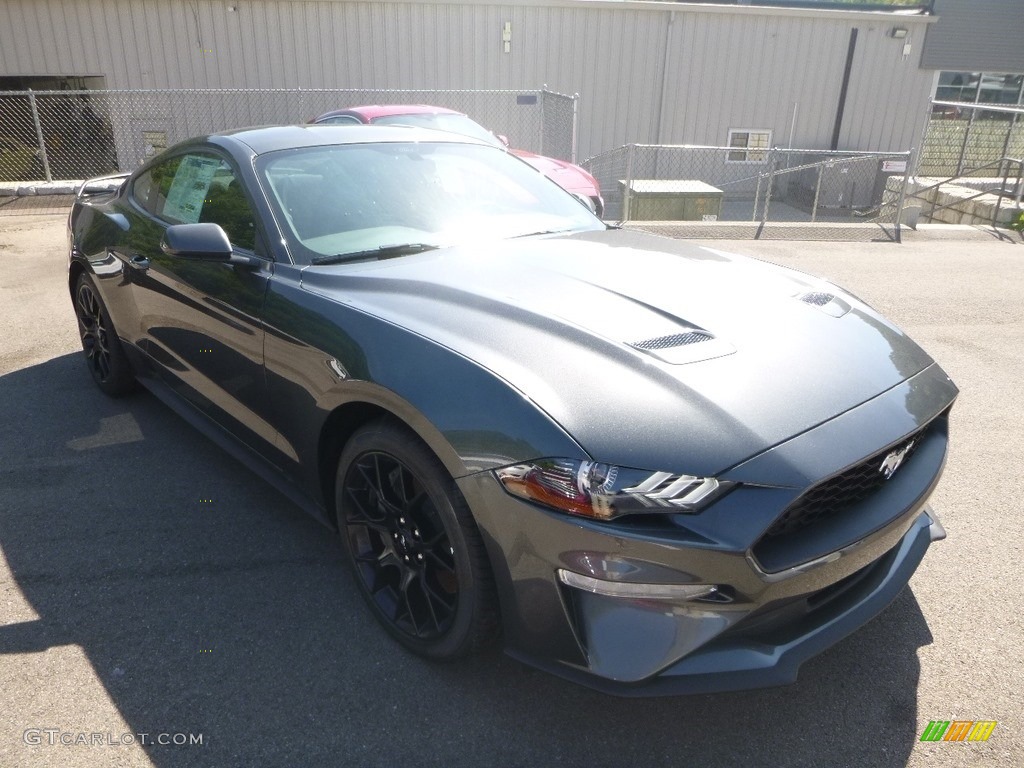 2019 Mustang EcoBoost Fastback - Magnetic / Ebony photo #3