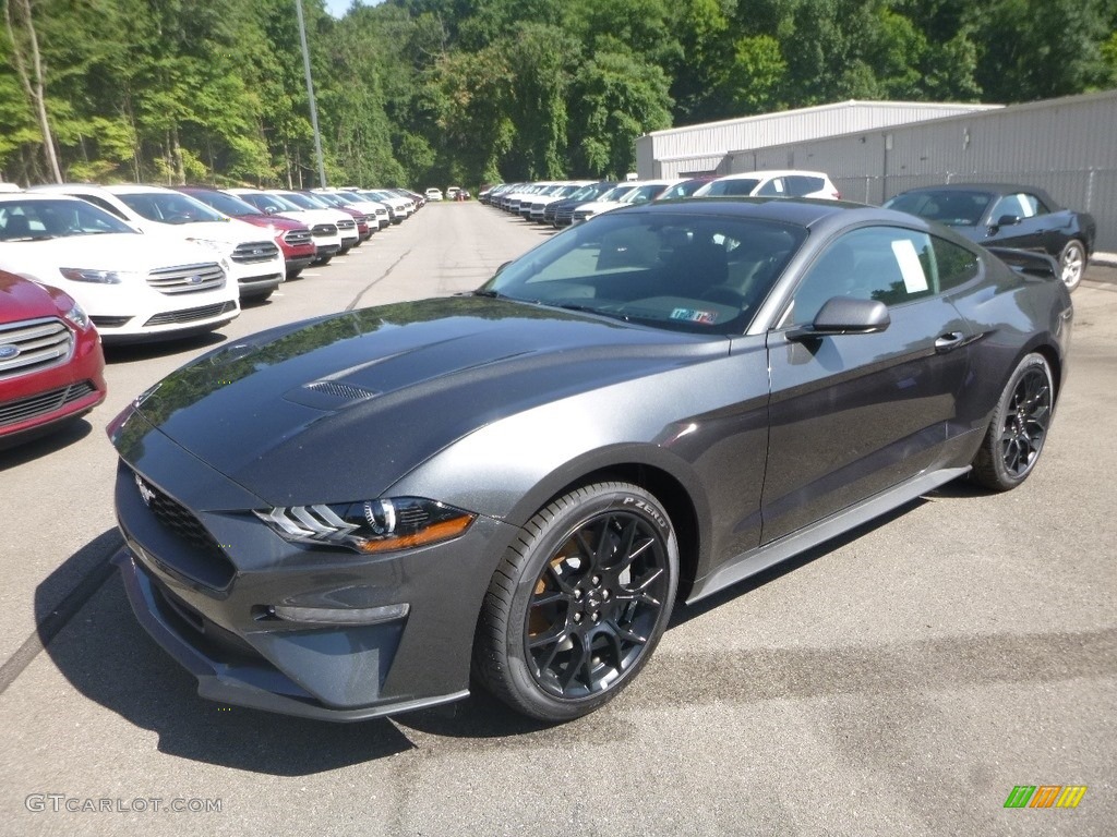 2019 Mustang EcoBoost Fastback - Magnetic / Ebony photo #4