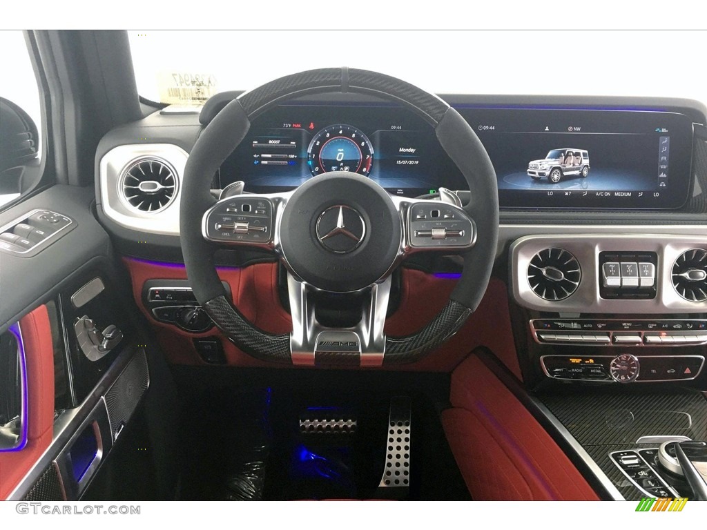 2019 Mercedes-Benz G 63 AMG designo Classic Red/Black Dashboard Photo #134296016