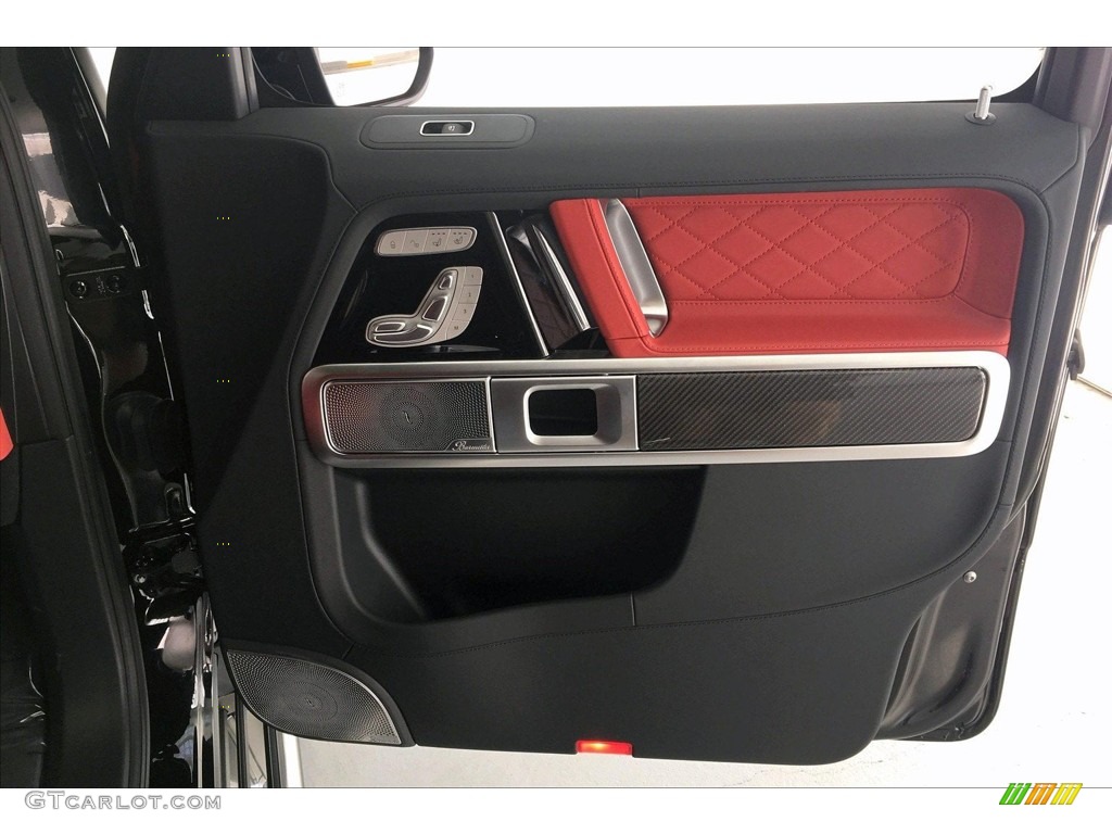 2019 Mercedes-Benz G 63 AMG designo Classic Red/Black Door Panel Photo #134296986