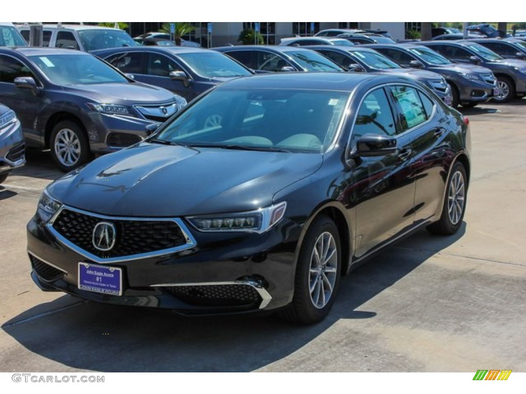 Majestic Black Pearl 2020 Acura TLX Technology Sedan Exterior Photo #134299983
