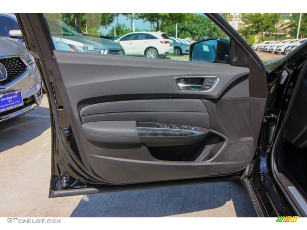 2020 Acura TLX Technology Sedan Ebony Door Panel Photo #134300277