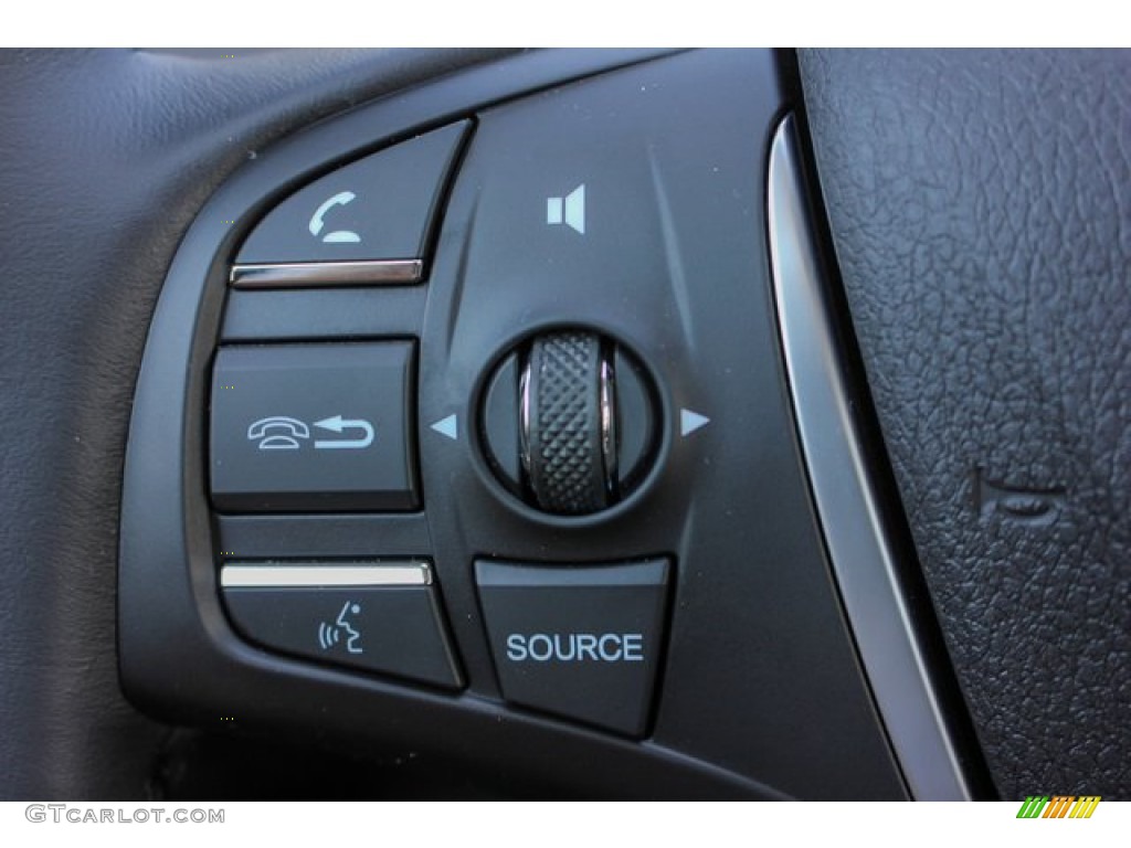 2020 Acura TLX Technology Sedan Ebony Steering Wheel Photo #134300801