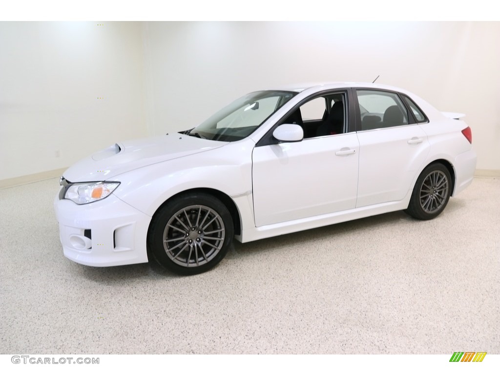 2012 Impreza WRX 4 Door - Satin White Pearl / WRX Carbon Black photo #3