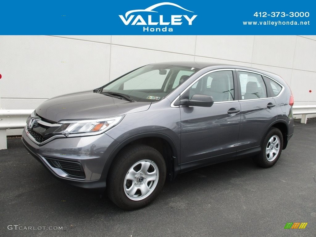 2016 CR-V LX AWD - Modern Steel Metallic / Gray photo #1