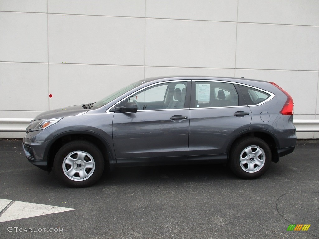 2016 CR-V LX AWD - Modern Steel Metallic / Gray photo #2