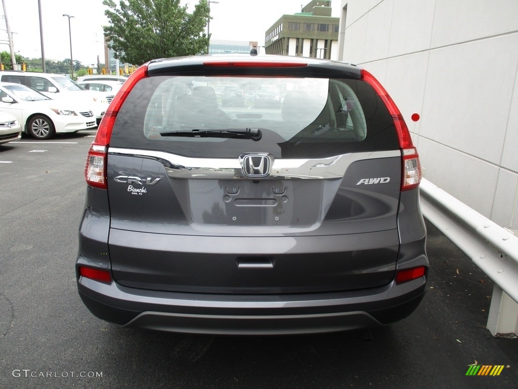 2016 CR-V LX AWD - Modern Steel Metallic / Gray photo #4