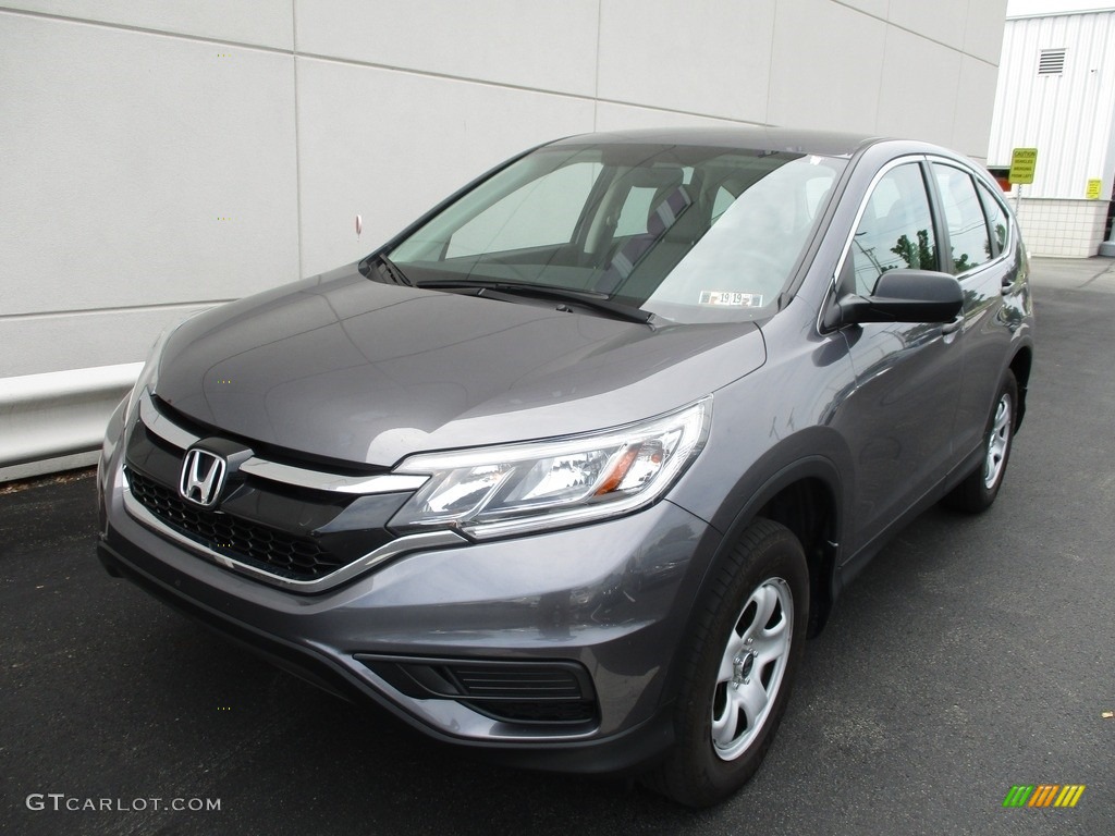 2016 CR-V LX AWD - Modern Steel Metallic / Gray photo #9