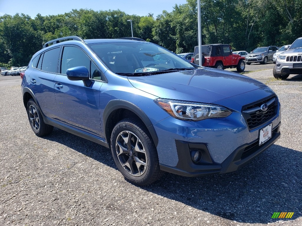 2019 Crosstrek 2.0i Premium - Quartz Blue Pearl / Gray photo #1