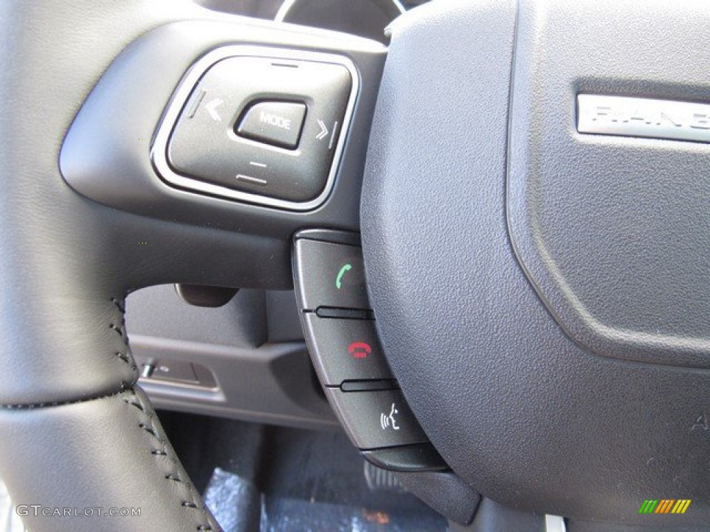 2019 Land Rover Range Rover Evoque SE Ebony Steering Wheel Photo #134310877