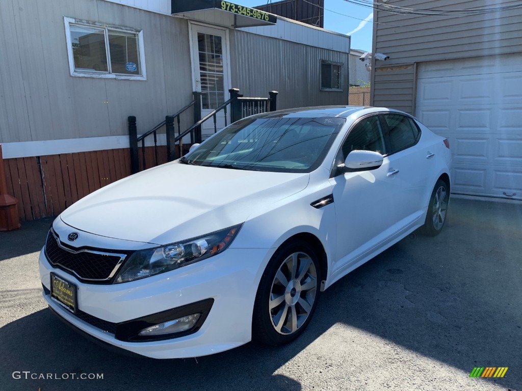 2012 Optima SX - Snow White Pearl / Black photo #1